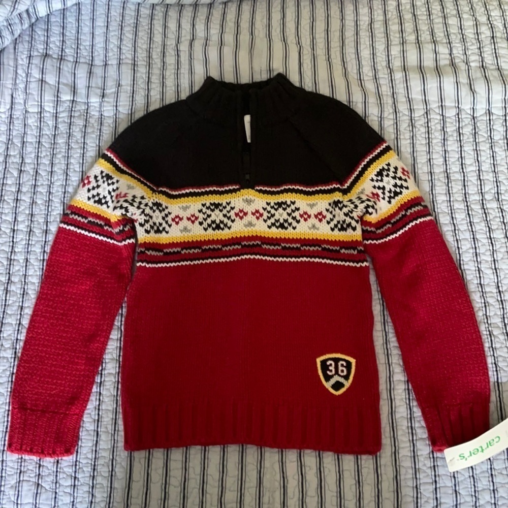 🤗 NWT Carter’s sweater shirt for Boy size 6